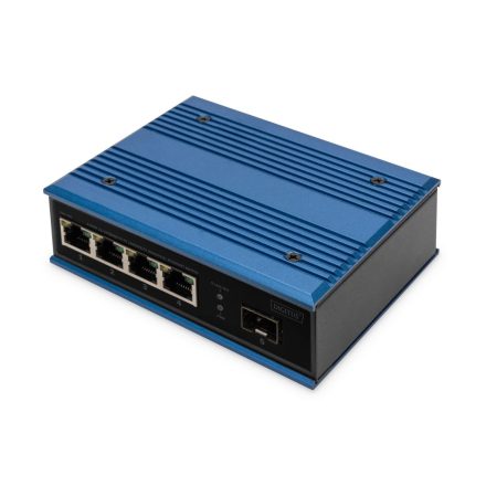 Digitus DN-651130 4-Port 10/100Base-TX to 100Base-FX Industrial Ethernet Switch Blue