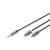 Digitus DB-510330-010-S Audio adapter cable, 3.5 mm stereo jack to RCA 1m Black
