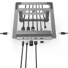 Hama USB 3.2 GEN2 TYPE-C 12IN1 Docking Statin Grey