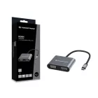 Conceptronic  DONN16G 4in1 USB3.2 Gen 1 Docking Station Grey