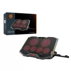 Conceptronic  THYIA01B ERGO RGB 6 ventilátoros gamer laptop hűtőpad mobiltartóval