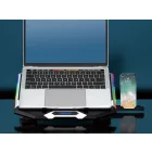 Conceptronic  THYIA01B ERGO RGB 6 ventilátoros gamer laptop hűtőpad mobiltartóval