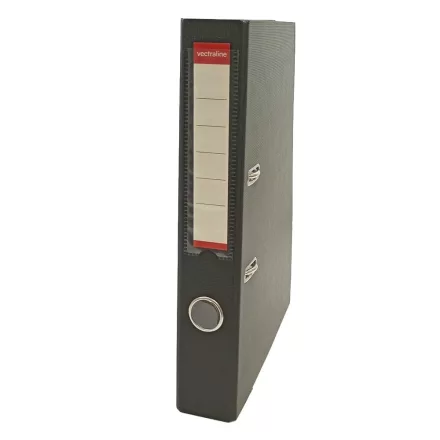 Iratrendező VECTRALINE A/4 50 mm élvédő sínnel fekete