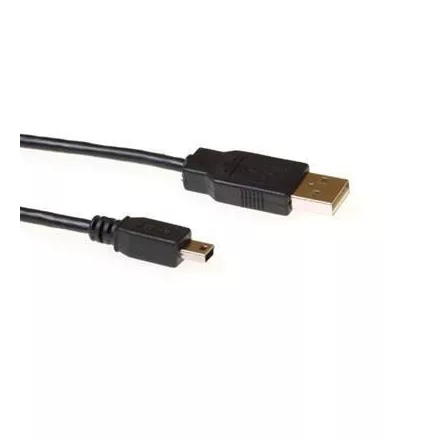 ACT SB2415 USB2.0 A male - USB mini B5 male 5m Black