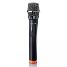   Lenco MCW-011BK wireless Microphone with 6,3mm battery powered receiver Black