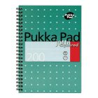 Spirálfüzet vonalas PUKKA PAD A/4 100 lapos Metallic világoskék