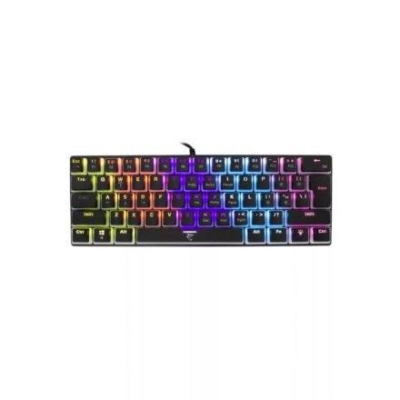 White Shark GK-2202B Ashiko Red Switches Mechanical 60% Gaming Keyboard Black US 