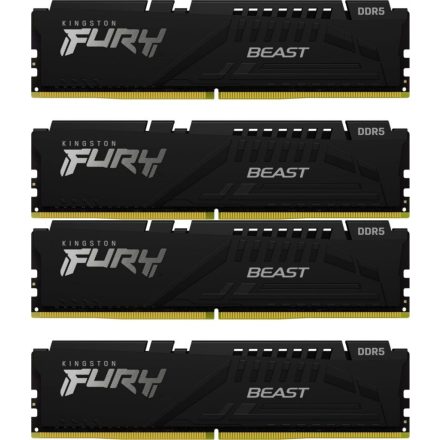 Kingston 64GB 5200Mhz Kit(4x16GB) Fury Beast Black