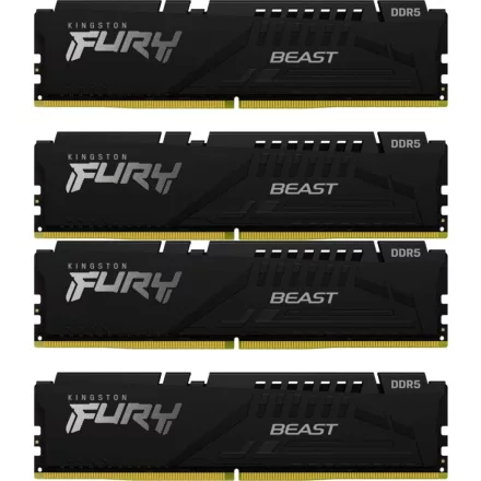 Kingston 64GB 6000Mhz Kit(4x16GB) Fury Beast Black