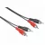 Hama FIC ECO 2RCA-2RCA összekötőkábel 2,5m Black