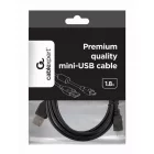 Gembird CCF-USB2-AM5P-6 USB 2.0 A- MINI 5PM cable with ferrite core 1,8m Black