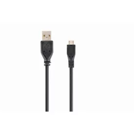   Gembird CCP-MUSB2-AMBM- micro USB cable 2.0 AM-MBM5P 1m Black