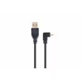   Gembird CCP-MUSB2-AMBM90-6 micro USB cable 2.0 AM-MBM5P angled 90 1,8m Black
