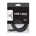 Gembird CCP-USB2-AMBM-15 USB 2.0 A-plug B-plug 15ft cable 4,5m Black