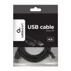Gembird CCP-USB2-AMAF-15C USB 2.0 extension cable 4,5m Black