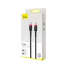 Baseus Cafule Type-C/Type-C 100W Cable 2m Black/Red