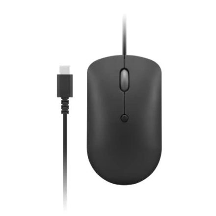 Lenovo 400 USB-C Wired Compact Mouse Black