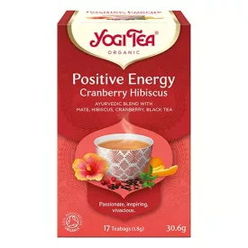   Bio tea YOGI TEA Pozitív energia tőzegáfonyával és hibiszkusszal 17 filter/doboz