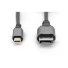 Digitus 8K DisplayPort Adapter Cable, Mini DP to DP 2m Black
