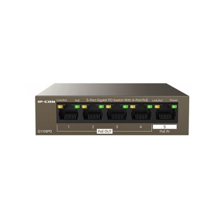 IP-COM G1105PD 5-Port Gigabit PD Switch With 4-Port PoE