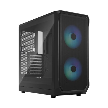 Fractal Design Focus 2 RGB Tempered Glass Black TG Clear Tint