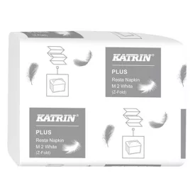   Szalvéta KATRIN M2 2 rétegű 25,5x15,5 cm 140 lapos hófehér 21 csomag/karton