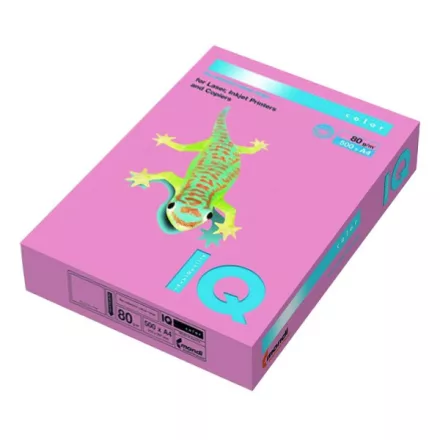Fénymásolópapír színes IQ Color A/4 80 g pasztell lazac SA24 500 ív/csomag