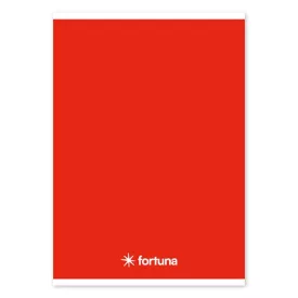   Füzet vonalas FORTUNA Monocolor A/5 32 lapos 21-32 4-8.osztályos piros