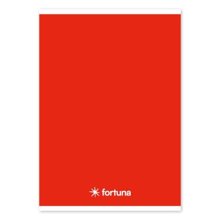 Füzet vonalas FORTUNA Monocolor A/5 32 lapos 21-32 4-8.osztályos piros