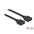 DeLock RGB Connection Cable 3 pin for 5 V RGB / ARGB LED illumination 30 cm