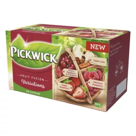   Gyümölcstea PICKWICK Fruit Fusion piros variációk cseresznye-áfonya-eper-citrus-alma fahéj 20 filter/doboz