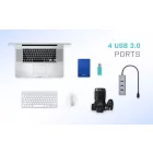 I-TEC 4-port USB-C 3.0 Metal Hub Grey
