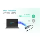 I-TEC 4-port USB-C 3.0 Metal Hub Grey