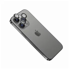   FIXED edzett üveg kamera lencsevédő iPhone 15Pro/15 Pro Max-hoz, sötétszürke