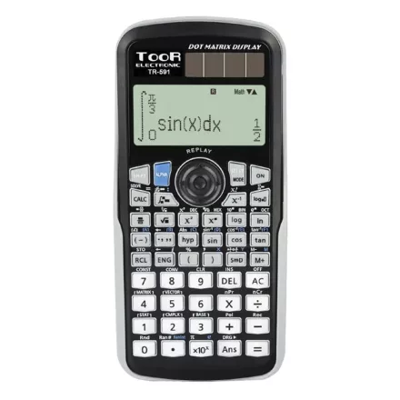 Számológép tudományos TOOR TR-591 417 funkciós grafikus 2 soros 12 digit