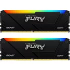 Kingston 32GB DDR4 3600MHz Kit(2x16GB) Fury Beast RGB Black
