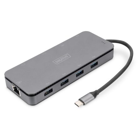 Digitus 11-Port USB-C Docking Station with SSD Enclosure Grey