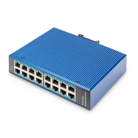   Digitus 16 Port 10/100/1000Mbps Gigabit Ethernet Network Switch Blue