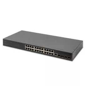   Digitus 24 Port 10/100/1000+4SFP+UPLINK Switch 19" L2+Features