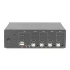 Digitus KVM Switch 4 Port Dual Display 4K HDMI