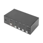 Digitus KVM Switch 4 Port Dual Display 4K HDMI