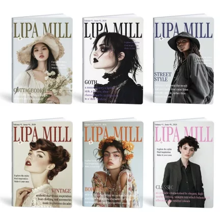 Füzet kockás LIPAMILL A/4 40 lapos Style magazine