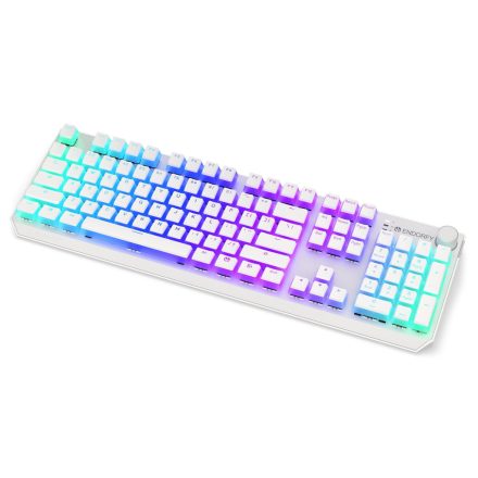 Endorfy Thock Wireless Red Switch Mechanical Keyboard Onyx White Pudding US