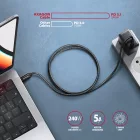 AXAGON BUCM4X-CM10AB NEWGEN USB-C <> USB-C 4 Gen 3x2 Cable 1m Black