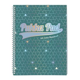 Spirálfüzet vonalas PUKKA PAD A/4 100 lapos Glee zöld