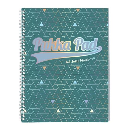 Spirálfüzet vonalas PUKKA PAD A/4 100 lapos Glee zöld