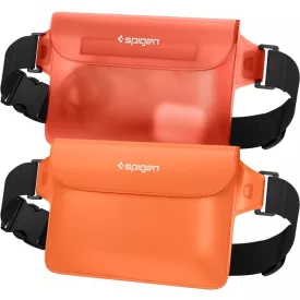   Spigen Aqua Shield WaterProof Waist Bag A620 2 Pack Sunset Orange