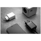 FIXED hálózati töltő, 2*USB-A kimenet, 17W, fehér