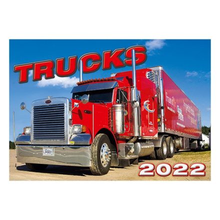 Falinaptár TOPTIMER T092 450x315mm fekvő Trucks 2023.