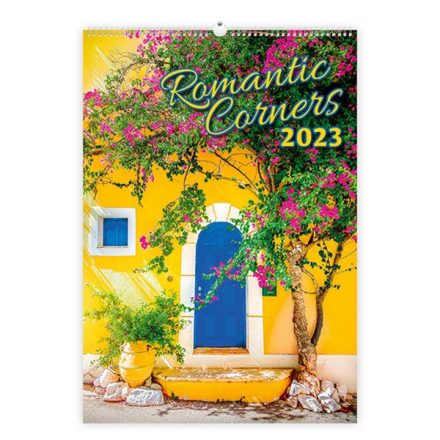 Falinaptár TOPTIMER T092 315x450mm álló Romantic corners 2023.